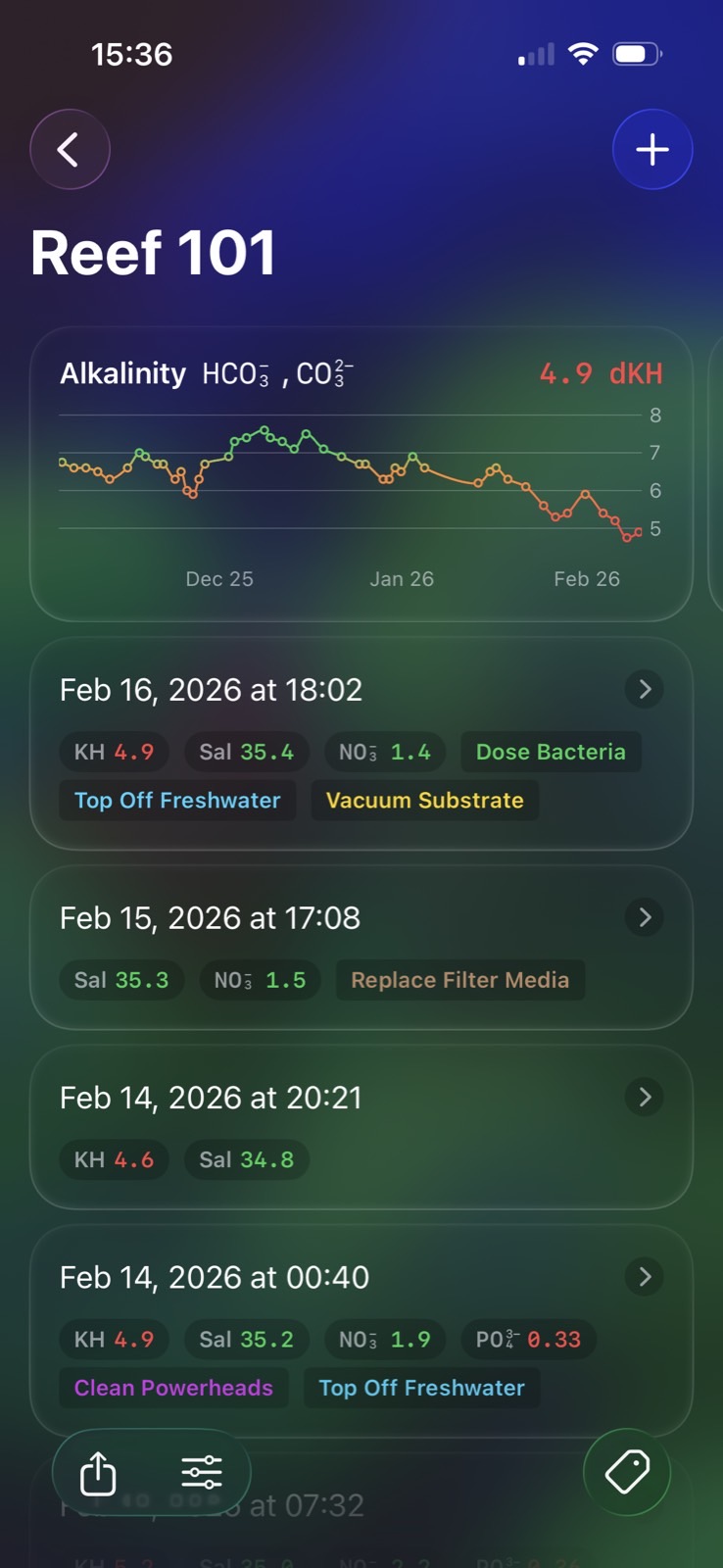 Reef Book app screenshot 2